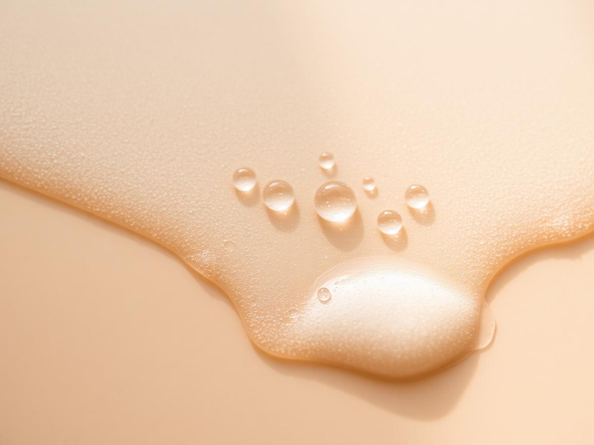 Folded cream linen towel and terracotta washcloth on a warm plaster ledge